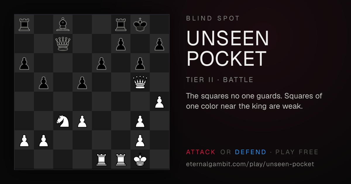 Blind Spot: Unseen Pocket: the starting position
