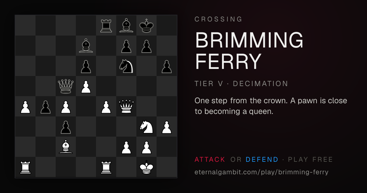 Crossing: Brimming Ferry: the starting position