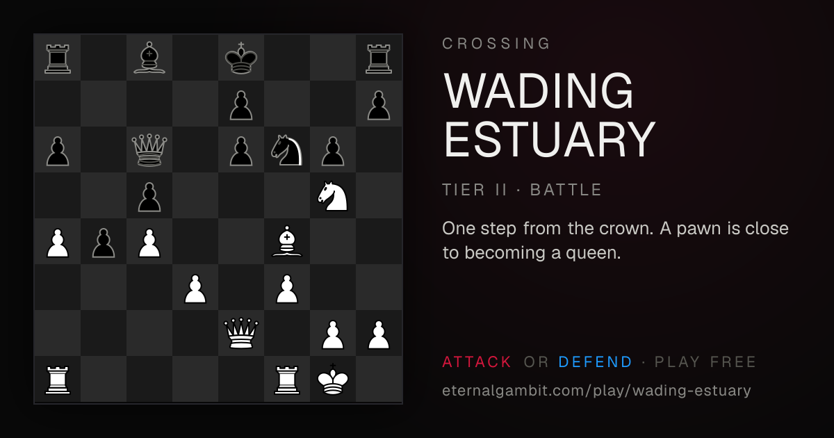 Crossing: Wading Estuary: the starting position
