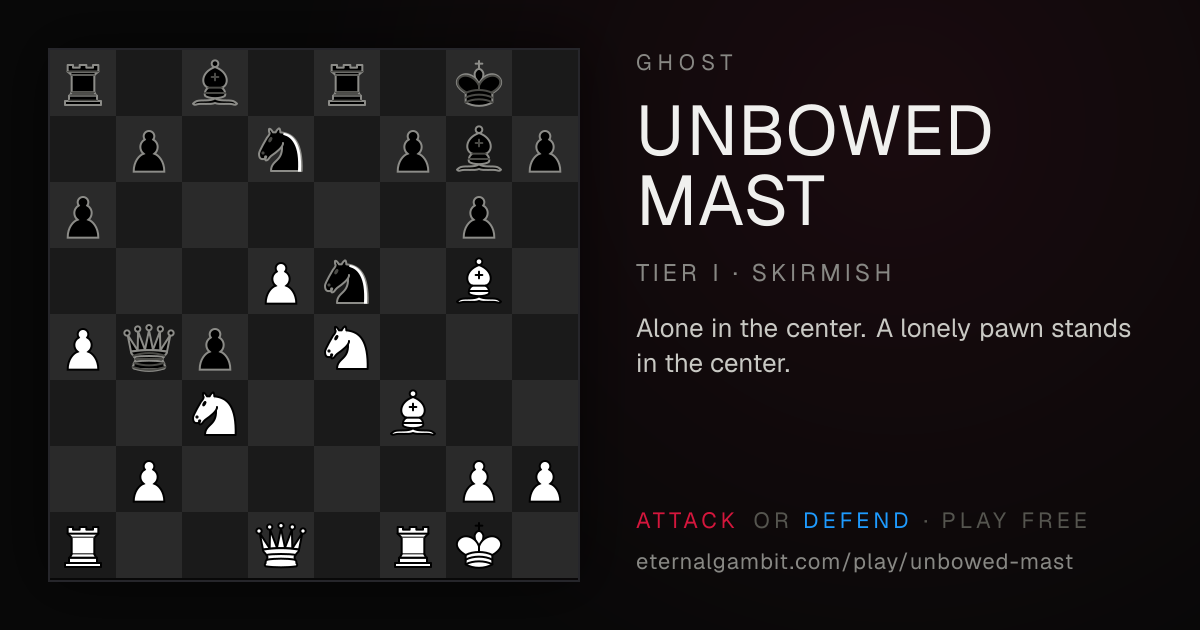 Ghost: Unbowed Mast: the starting position