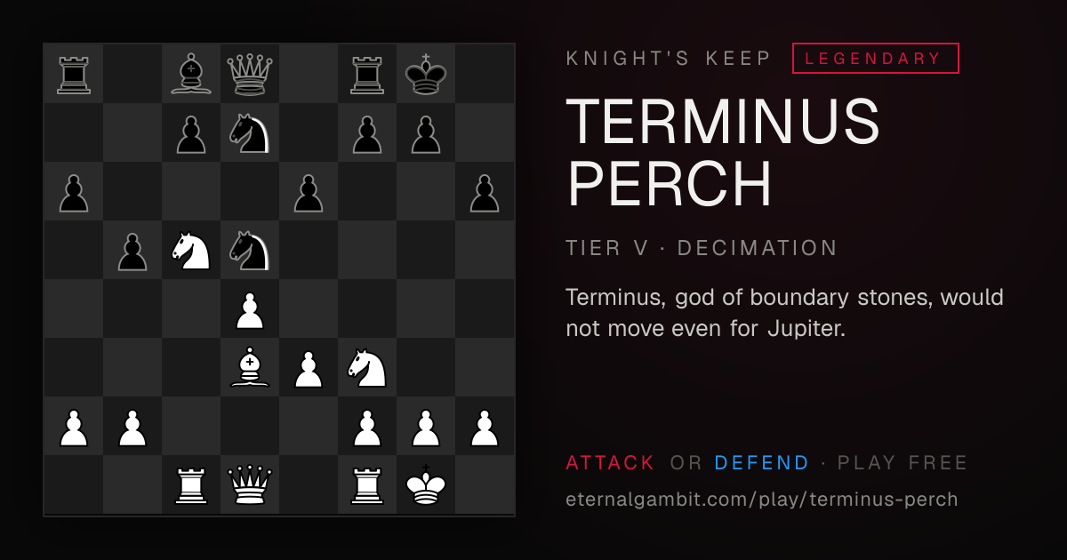 Knight's Keep: Terminus Perch: the starting position
