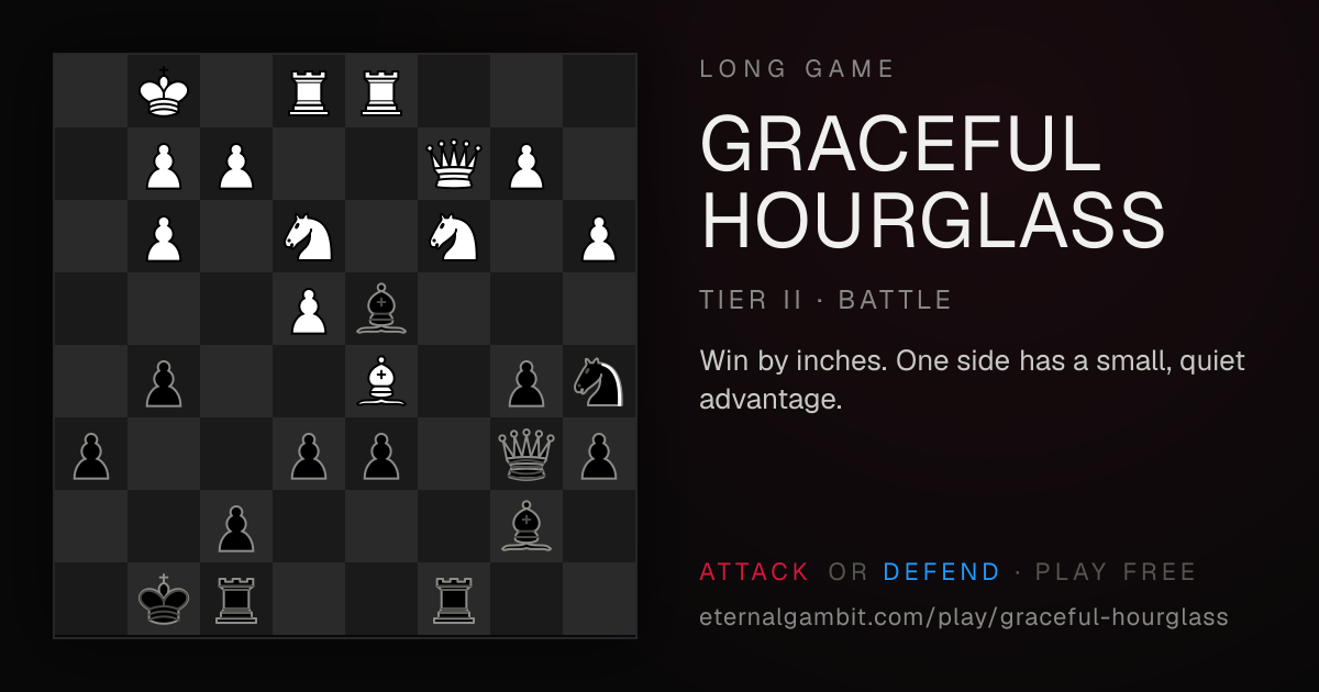 Long Game: Graceful Hourglass: the starting position