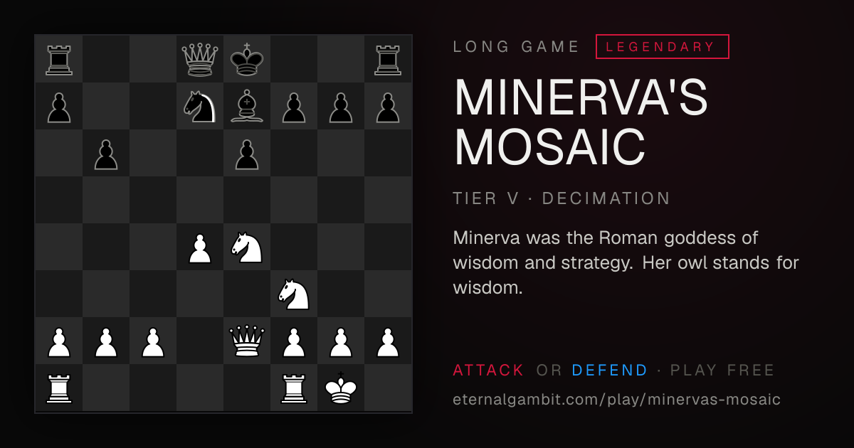 Long Game: Minerva's Mosaic: the starting position