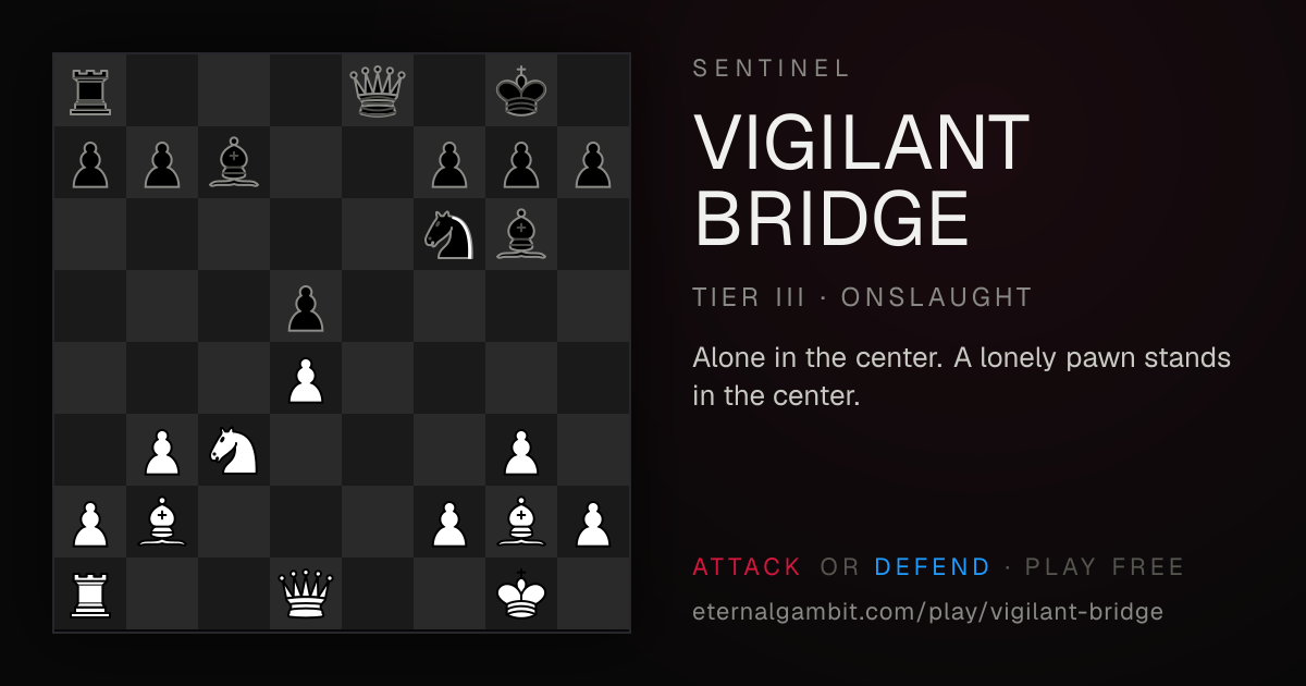 Sentinel: Vigilant Bridge: the starting position