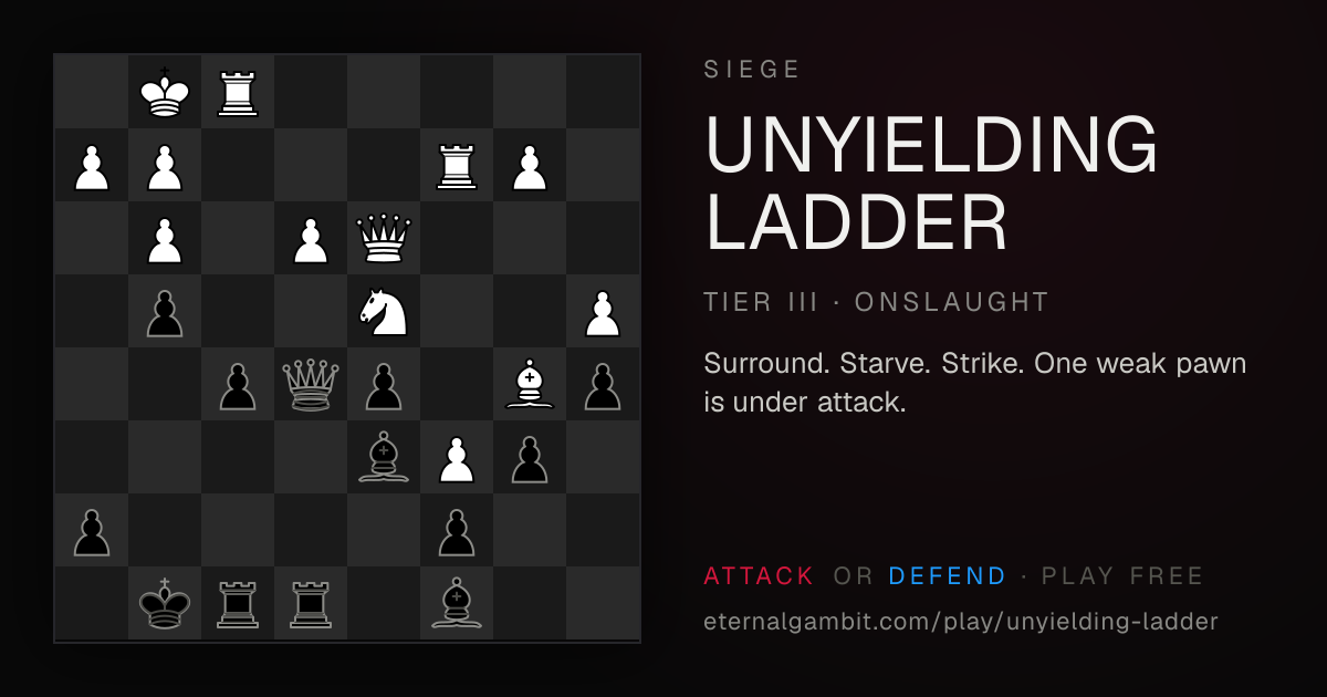 Siege: Unyielding Ladder: the starting position